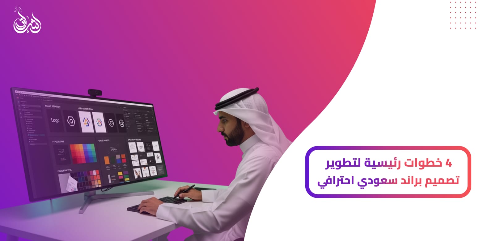 4 خطوات رئيسية لتطوير تصميم براند سعودي احترافي
